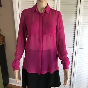 Rock & Republic Sheer Shirt SZ 4